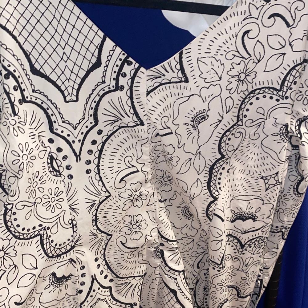 Anthropologie Boho Midi Dress Black White Print
Flowy long sleeve midi dress - Picture 8 of 8